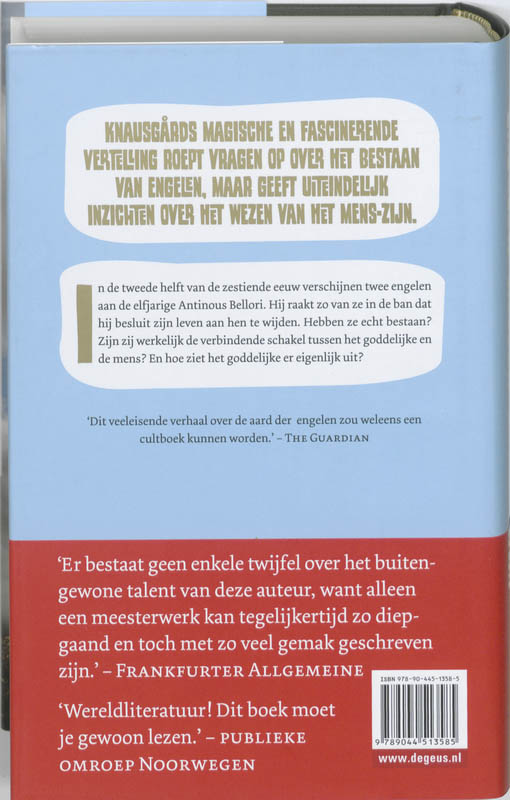 Achterkant van Engelen vallen langzaam