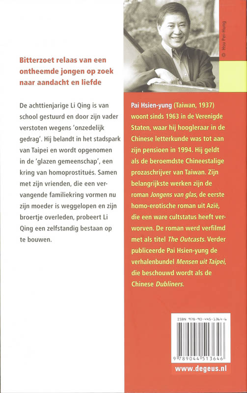 Achterkant van Jongens van glas