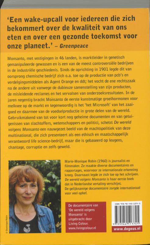 Achterkant van De wereld volgens Monsanto