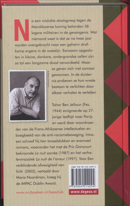 Achterkant van Een verblindende afwezigheid van licht