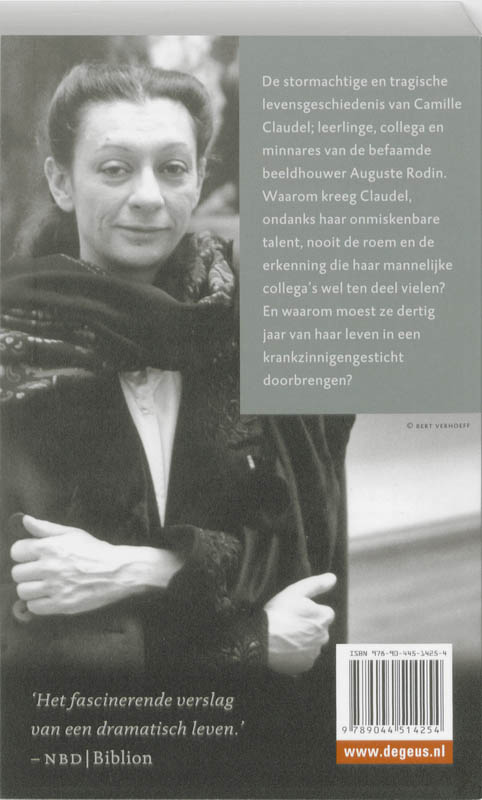 Achterkant van Camille Claudel, een vrouw