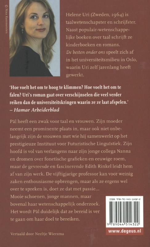 Achterkant van De besten onder ons