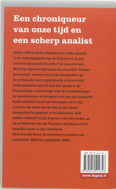 Achterkant van Dit mooie land