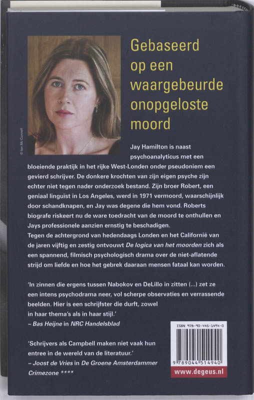 Achterkant van De logica van het moorden
