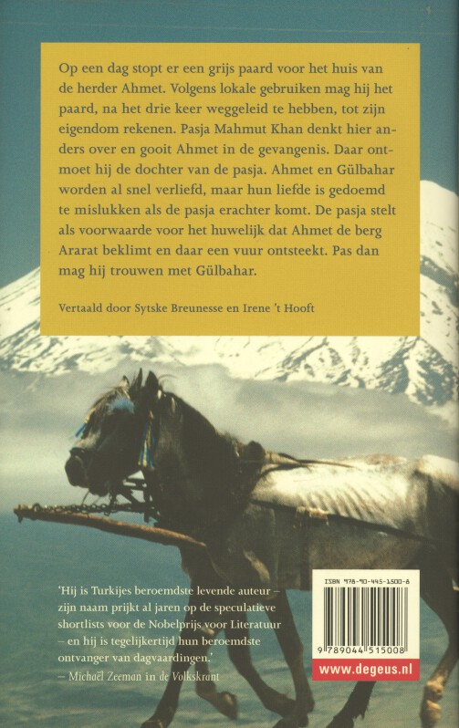 Achterkant van Legende van de berg Ararat