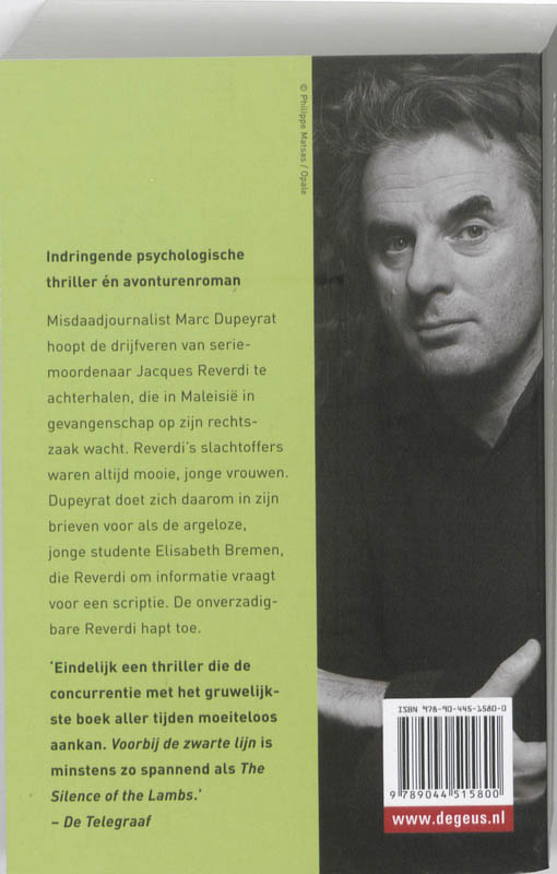 Achterkant van Voorbij de zwarte lijn