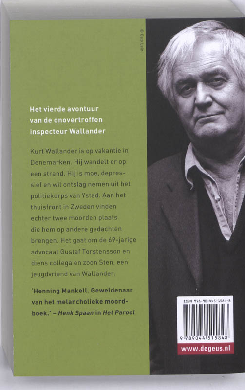 Achterkant van De man die glimlachte