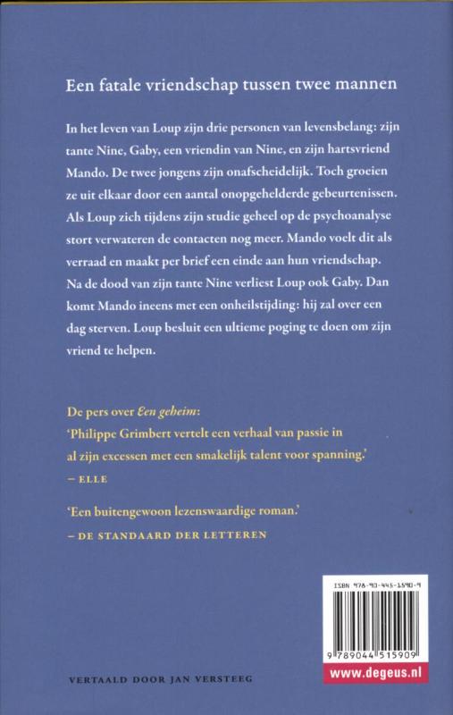 Achterkant van Een vriendschap