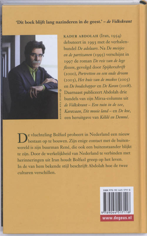 Achterkant van De reis van de lege flessen