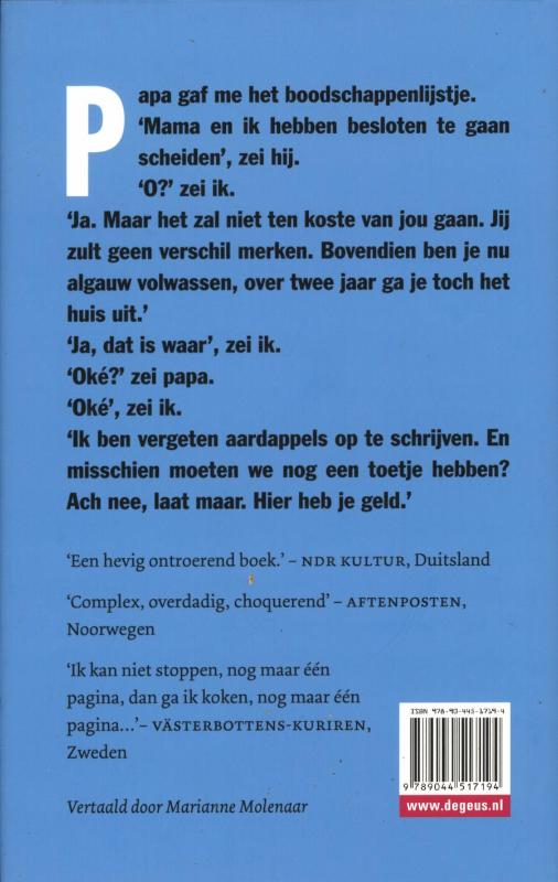 Achterkant van Vader