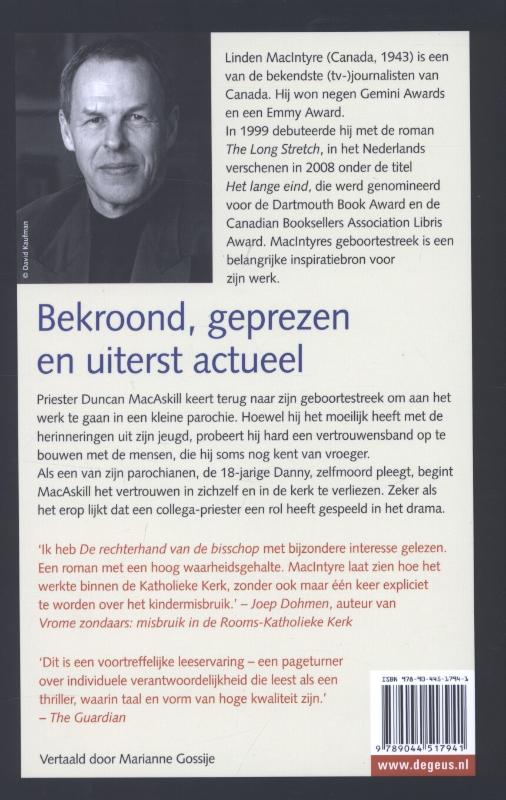 Achterkant van De rechterhand van de bisschop