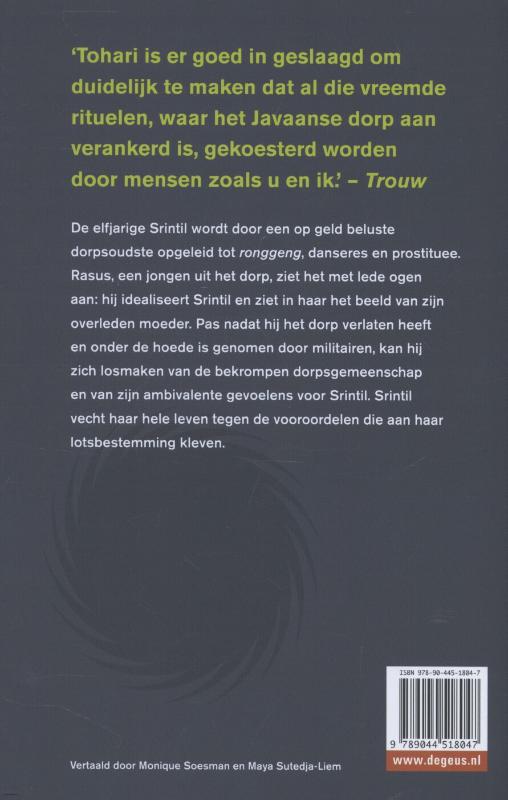 Achterkant van Dansmeisje uit mijn dorp
