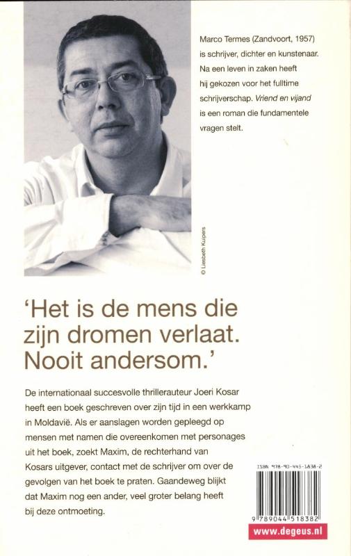 Achterkant van Vriend en vijand