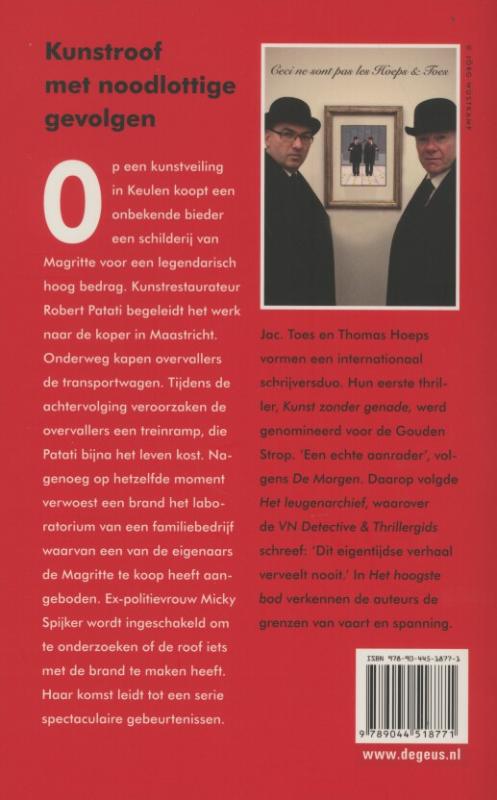 Achterkant van Het hoogste bod