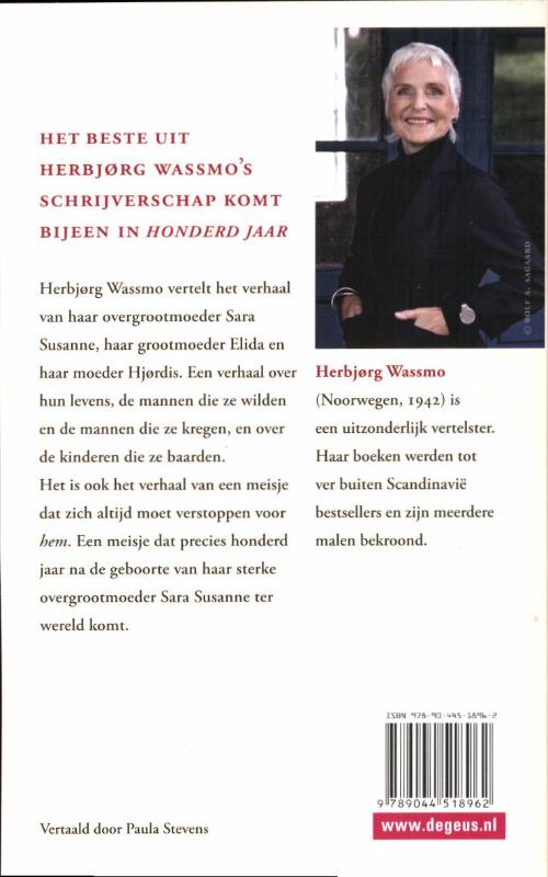 Achterkant van Honderd jaar