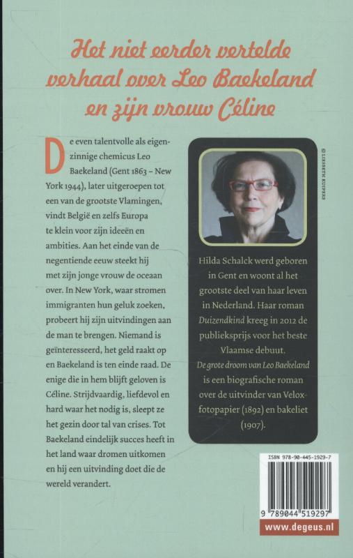 Achterkant van De grote droom van Leo Baekeland