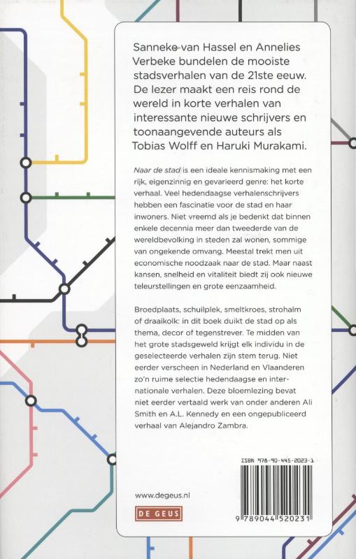 Achterkant van Naar de stad