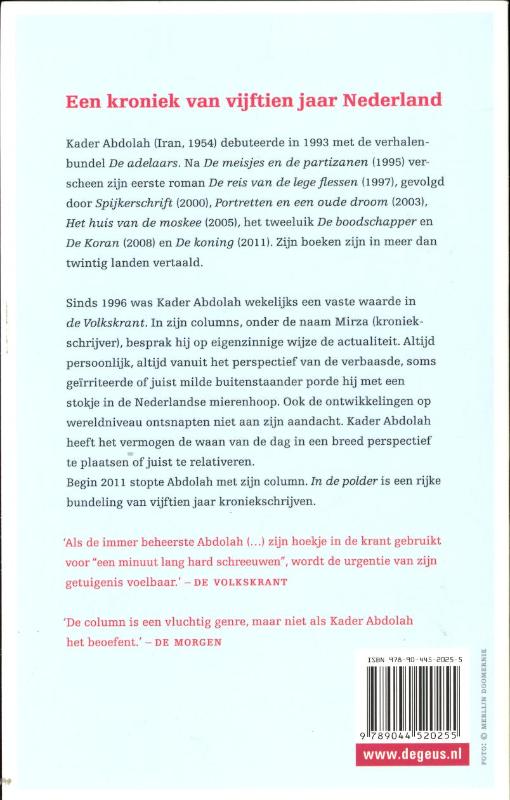 Achterkant van In de polder