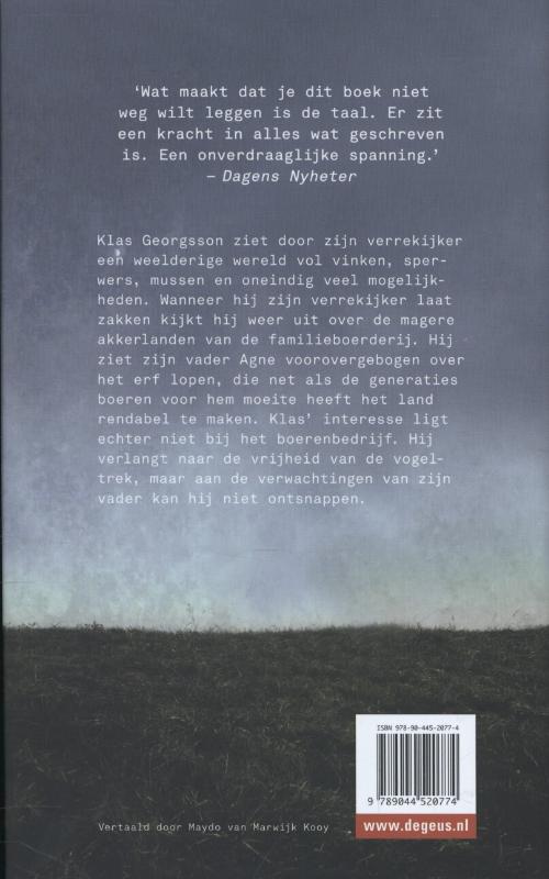 Achterkant van Waar de vogels vliegen