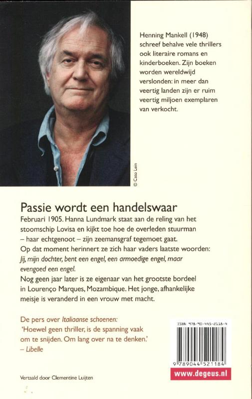 Achterkant van De geschiedenis van een gevallen engel