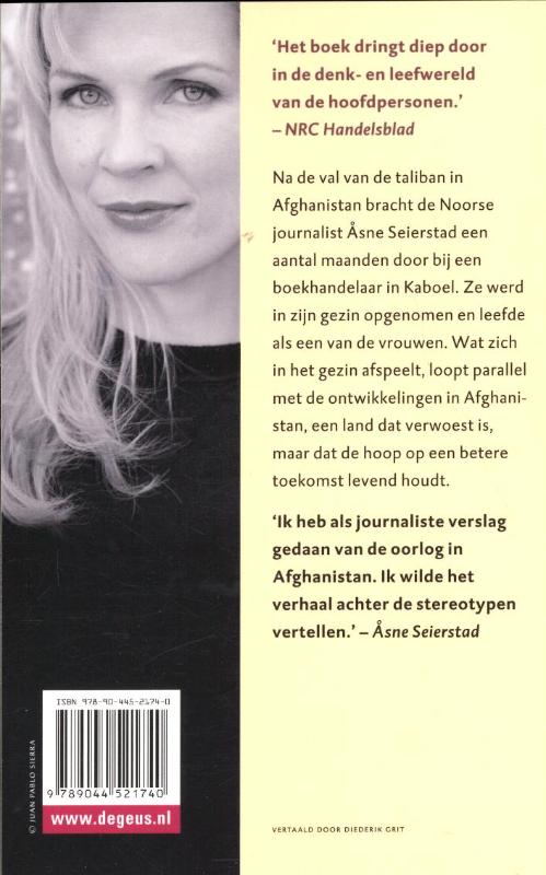 Achterkant van Boekhandelaar van Kaboel