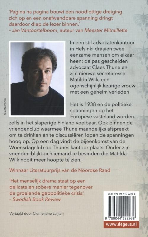 Achterkant van De Woensdagclub