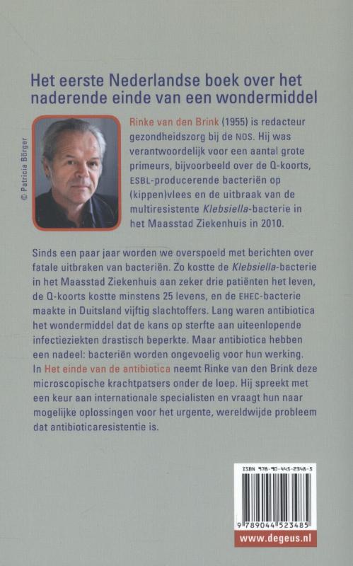Achterkant van Het einde van de antibiotica