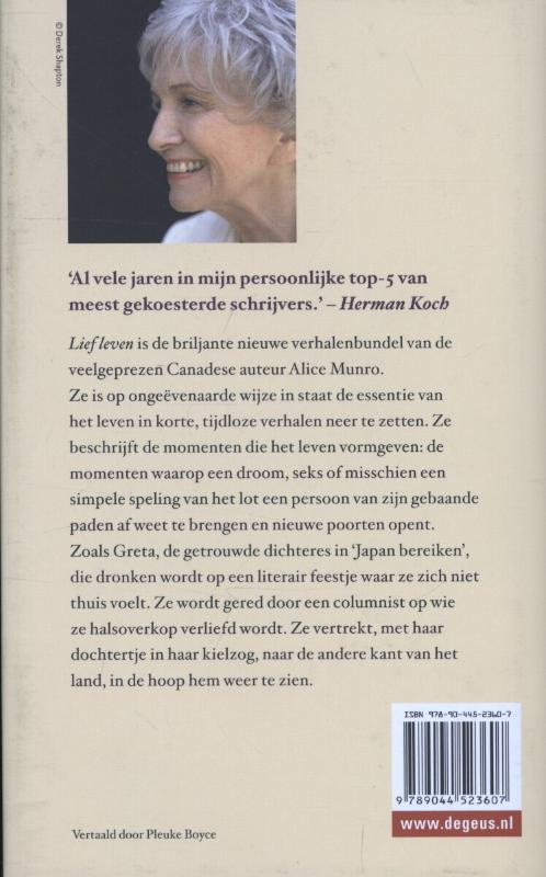 Achterkant van Lief leven