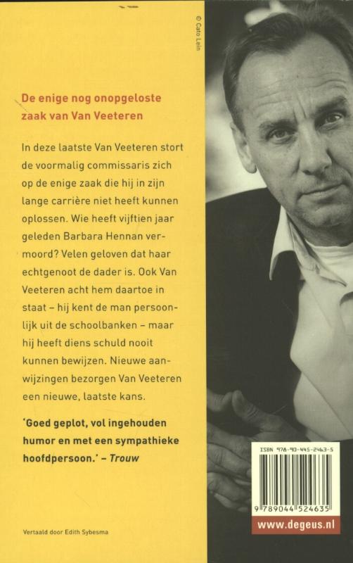 Achterkant van Van Veeteren en de zaak-G.