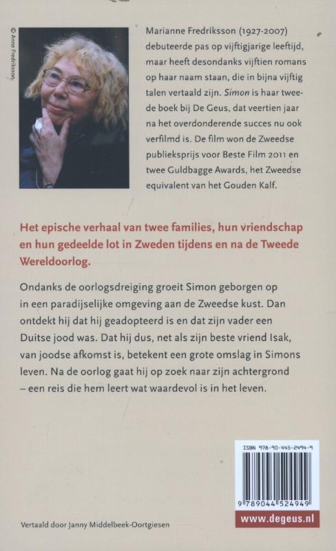 Achterkant van Simon