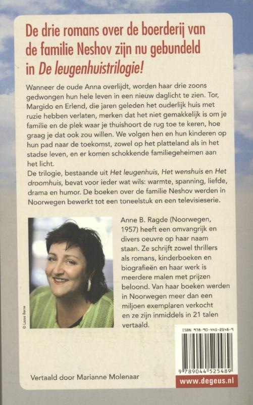 Achterkant van De leugenhuistrilogie