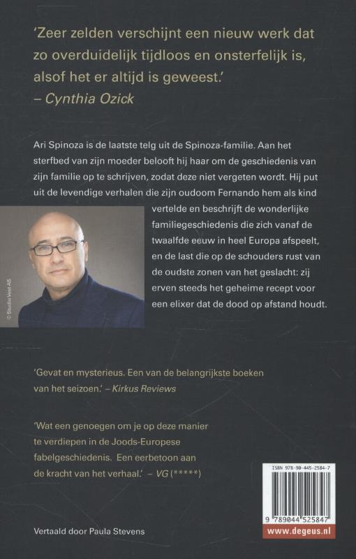 Achterkant van Het geheim van onsterfelijkheid