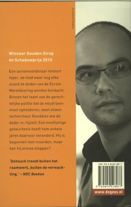 Achterkant van De minzame moordenaar