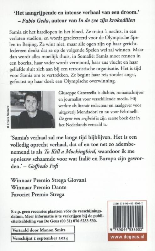 Achterkant van De geur van vrijheid