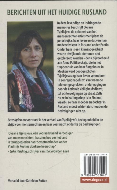 Achterkant van Ze volgden me op straat