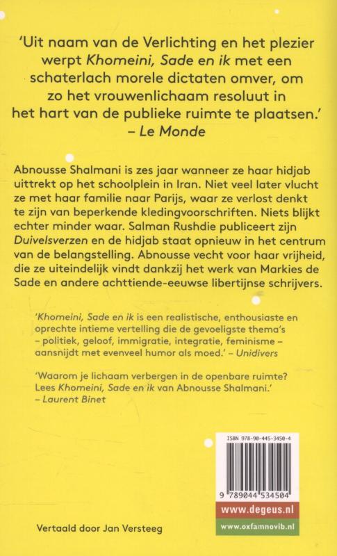Achterkant van Khomeini, Sade en ik