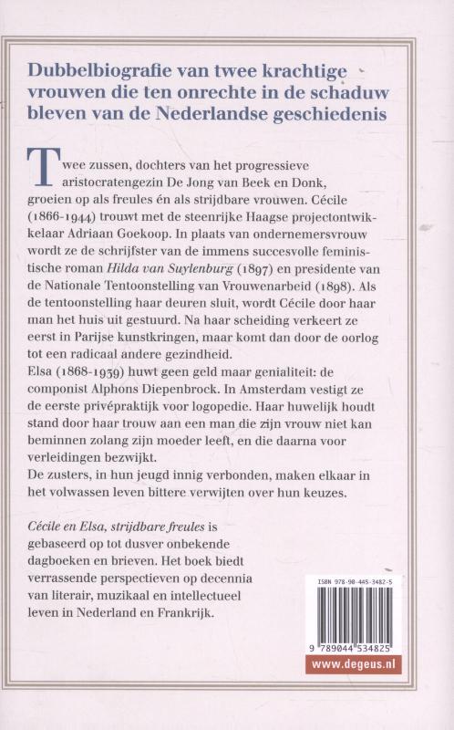Achterkant van Cécile en Elsa, strijdbare freules