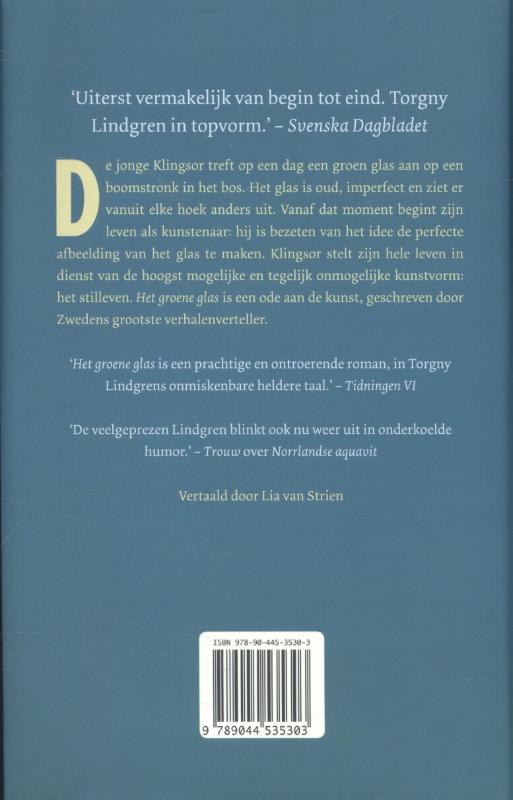 Achterkant van Het groene glas