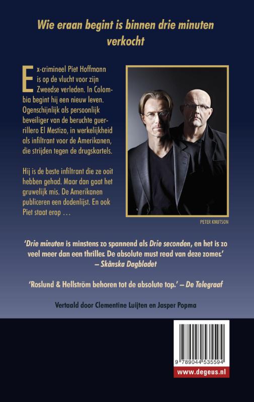Achterkant van Drie minuten