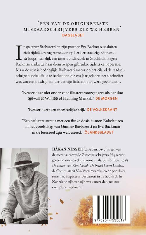 Achterkant van Herfst op Gotland
