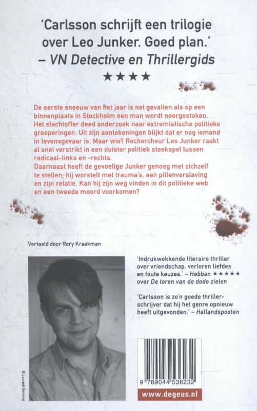 Achterkant van Besmeurde sneeuw