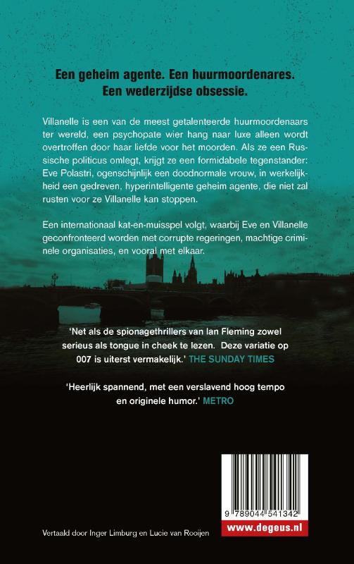 Achterkant van Codenaam Villanelle