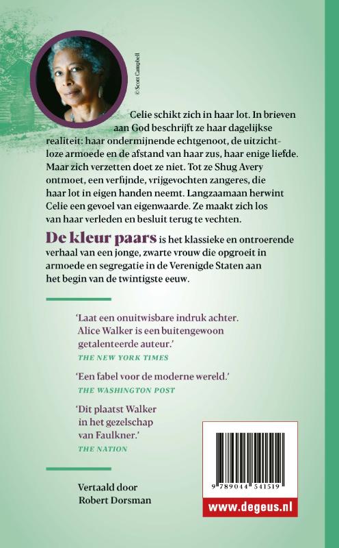 Achterkant van De kleur paars