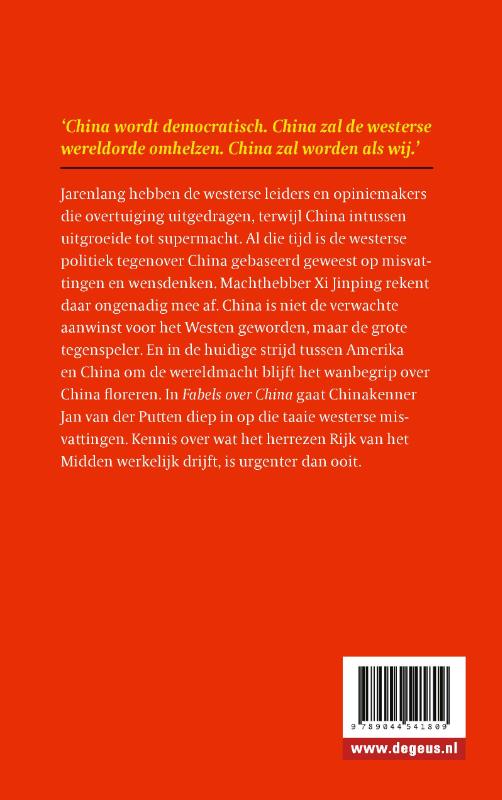 Achterkant van Fabels over China