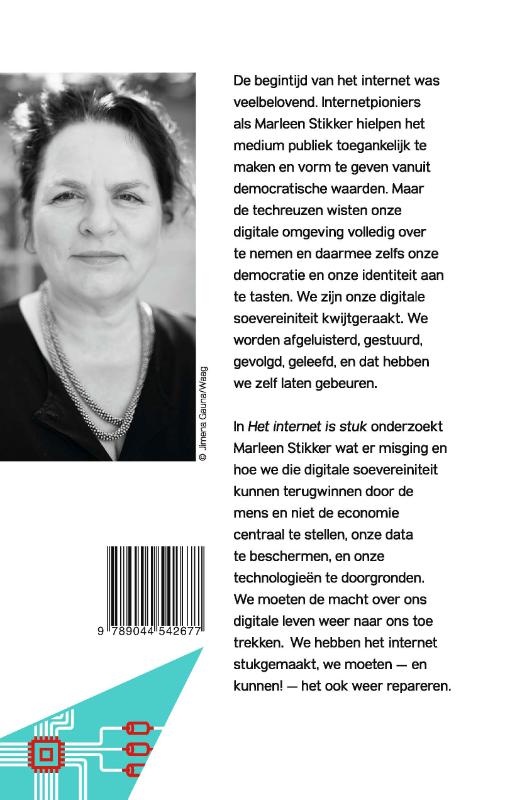 Achterkant van Het internet is stuk
