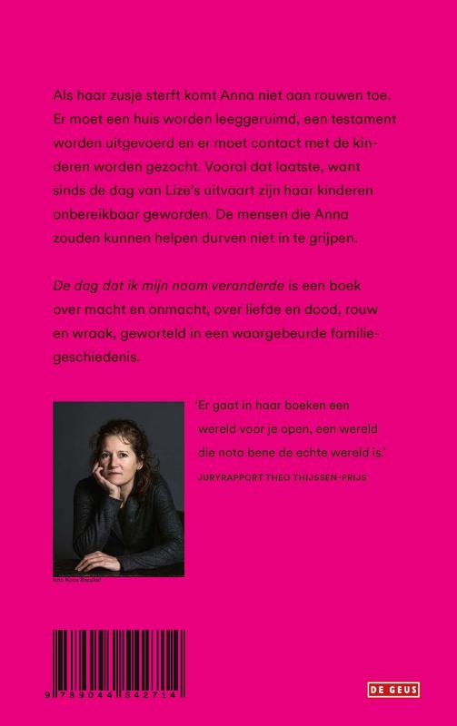 Achterkant van De dag dat ik mijn naam veranderde
