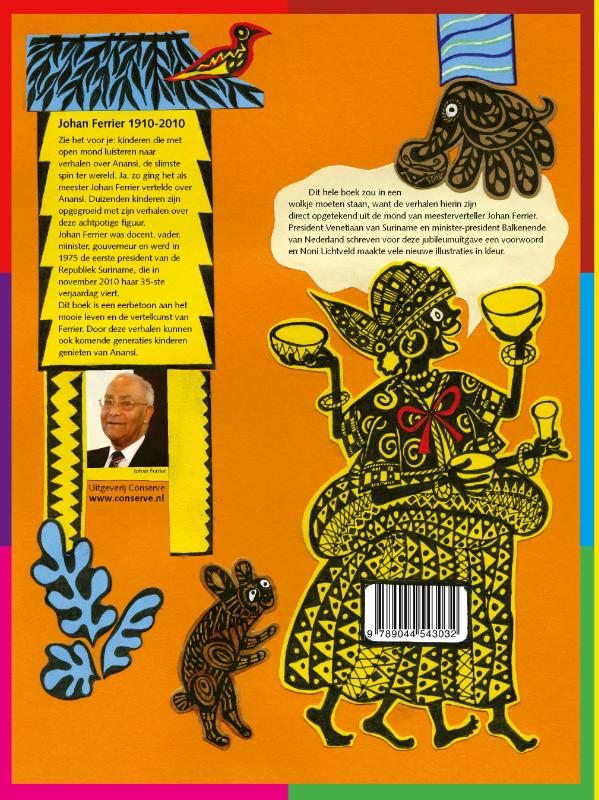 Achterkant van Het grote Anansiboek