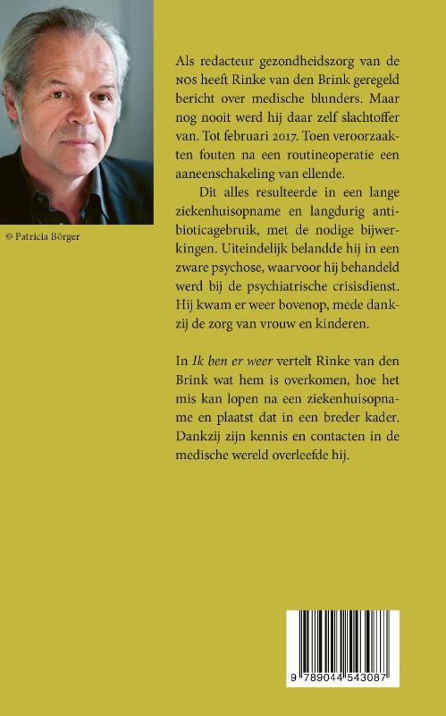 Achterkant van Ik ben er weer
