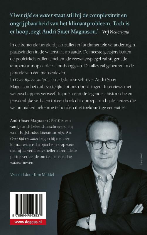 Achterkant van Over tijd en water