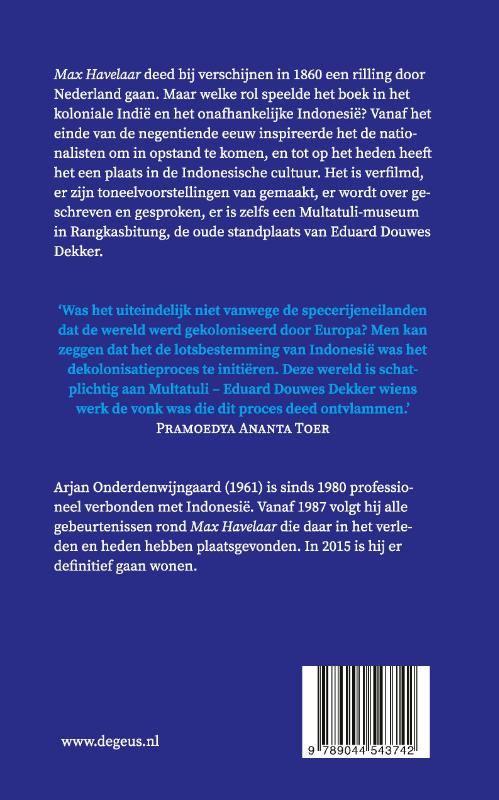 Achterkant van Multatuli leeft in Lebak